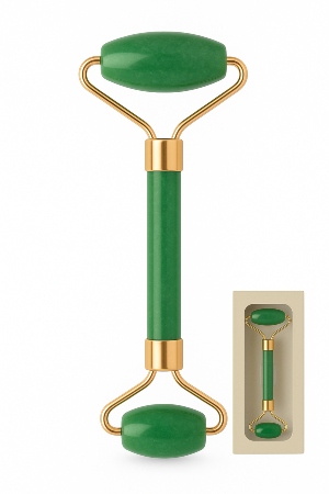 Jade Stone Roller - Double Head Premium Quality Green Aventurine